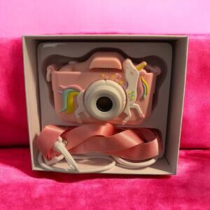 Little Girls Digital Video Camcorder Camera Pink Unicorn 32GB Games Filters